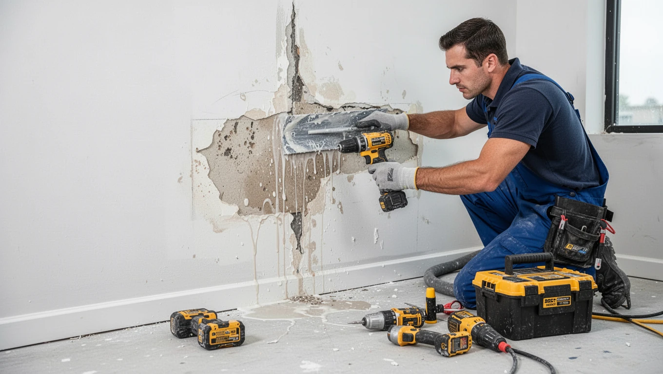 Wall Water Damage Repair